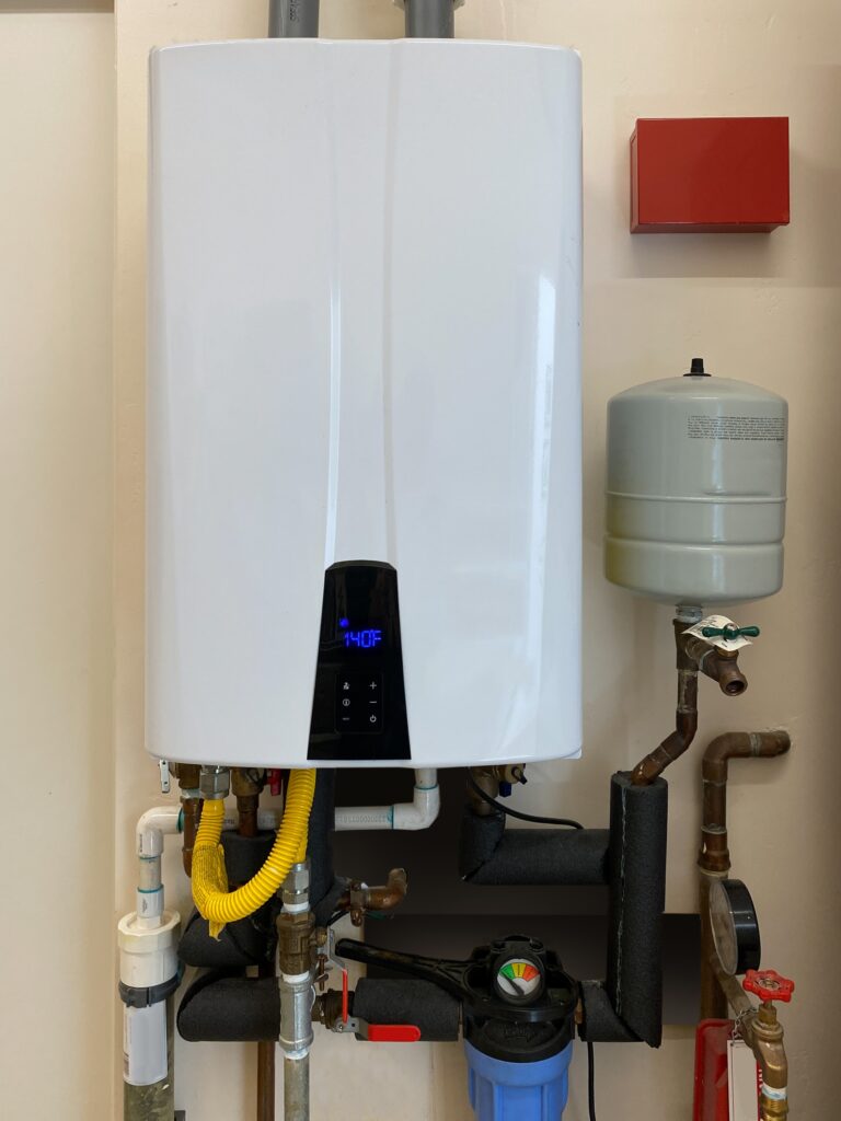 Expansion tank and tankless water heater
